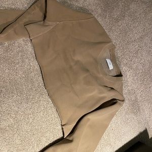 Cozy fleece boyfriend cropped sweatshirt